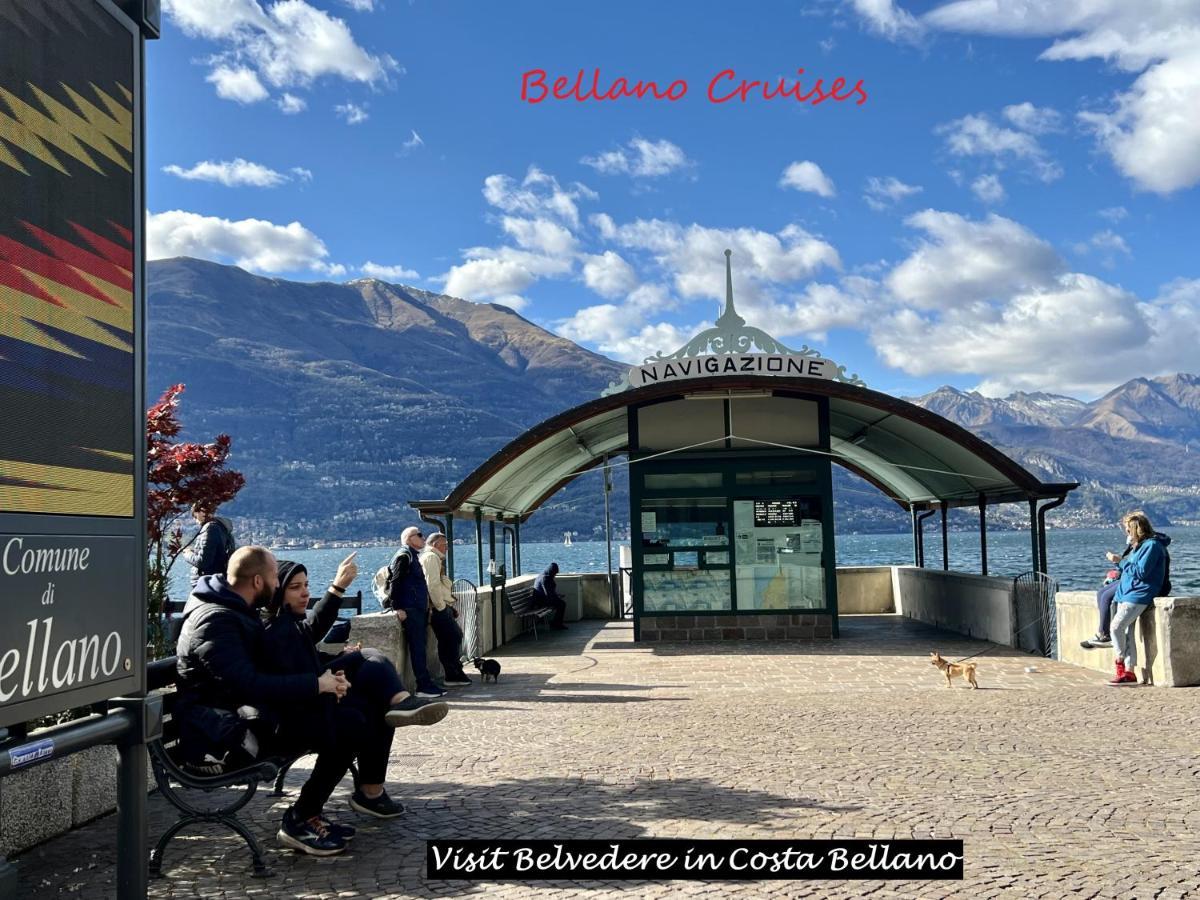 Belvedere In Costa - Lake View Bellano Bagian luar foto
