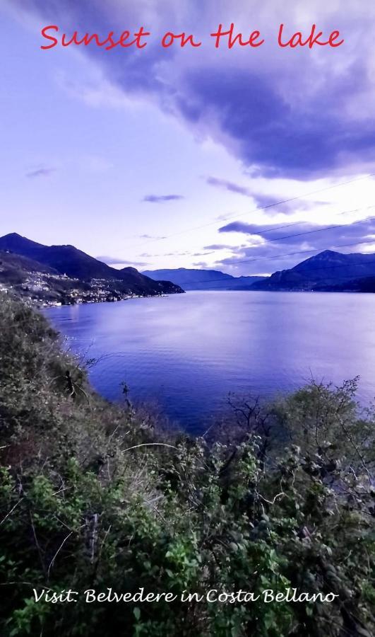 Belvedere In Costa - Lake View Bellano Bagian luar foto
