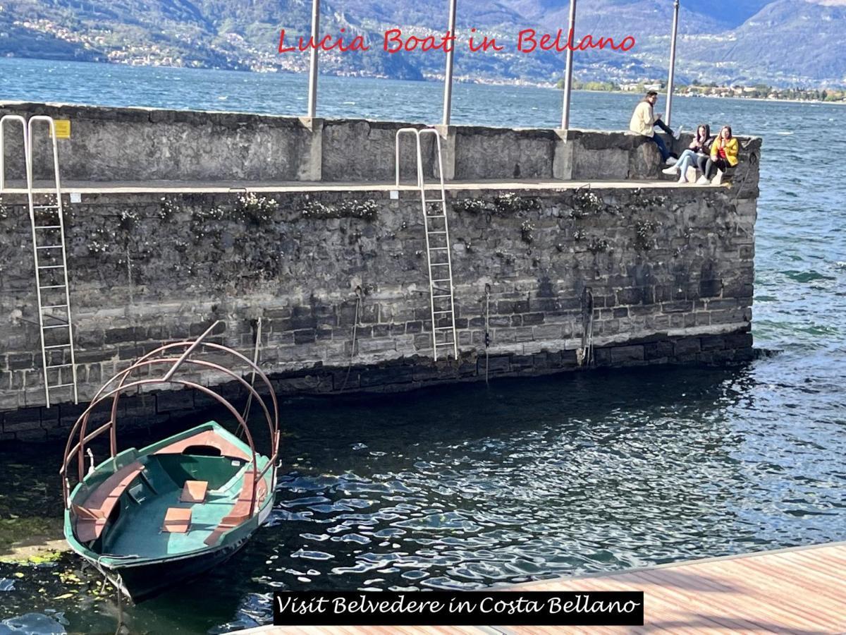 Belvedere In Costa - Lake View Bellano Bagian luar foto