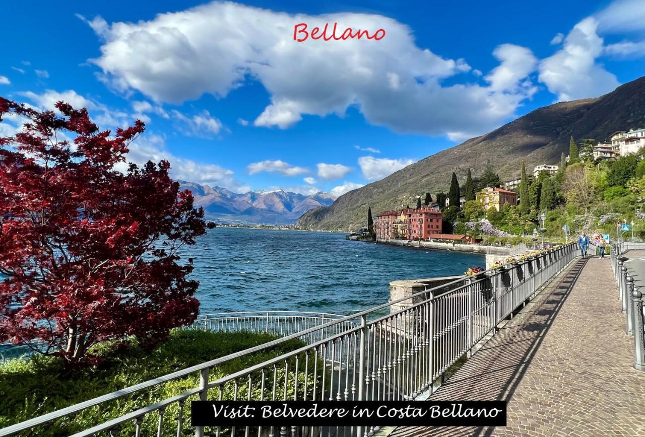 Belvedere In Costa - Lake View Bellano Bagian luar foto